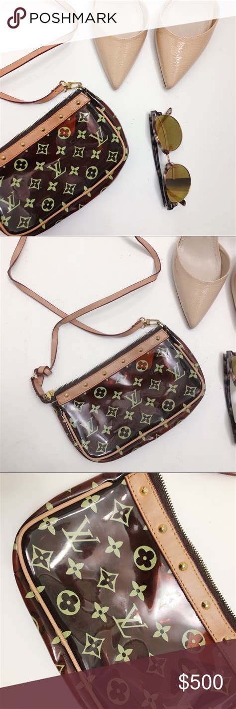 louis vuitton small clear purse|More.